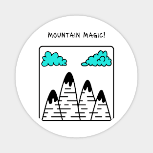 Mountain Trekking Mountain Magic Magnet